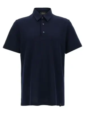 Cotton polo shirt BRIONI Blue