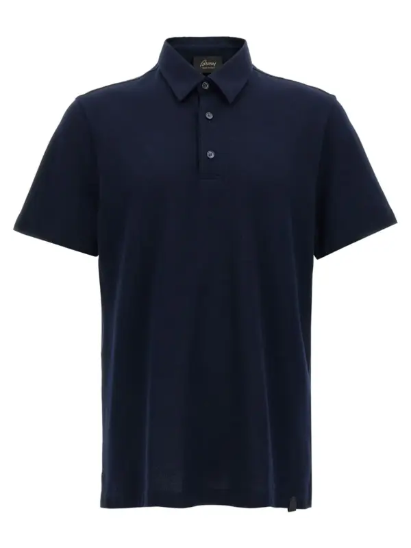 Cotton polo shirt BRIONI Blue