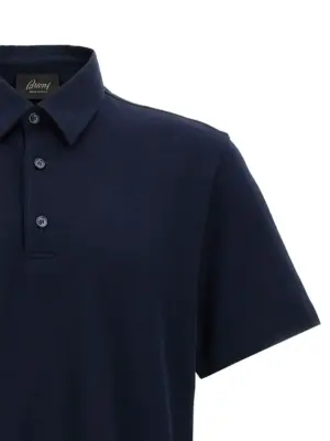 Cotton polo shirt Man BRIONI Blue