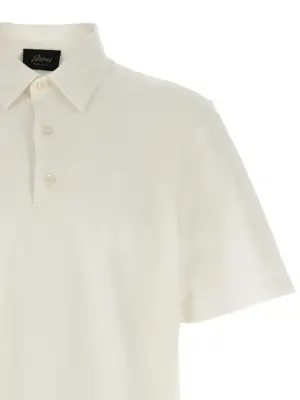 Cotton polo shirt Man BRIONI White
