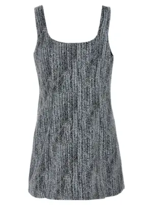 Tweed dress W0186371 GANNI Multicolor