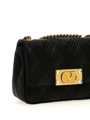 Valentino Garavani 'Quiltie 67' shoulder bag Woman VALENTINO GARAVANI Black