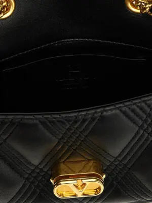 Valentino Garavani 'Quiltie 67' shoulder bag 100% lamb leather (Ovis aries) VALENTINO GARAVANI Black