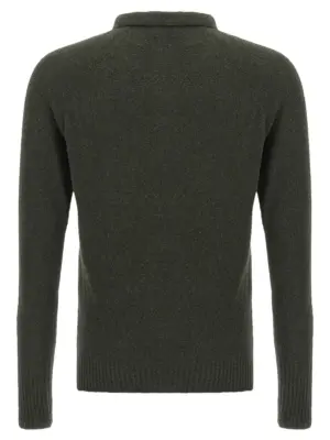 Bouclé cotton polo shirt YPK001C4 MA'RY'YA Green