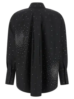 Rhinestone shirt 05FWED168C0542599 GIUSEPPE DI MORABITO Black