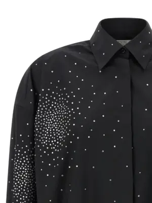 Rhinestone shirt Woman GIUSEPPE DI MORABITO Black