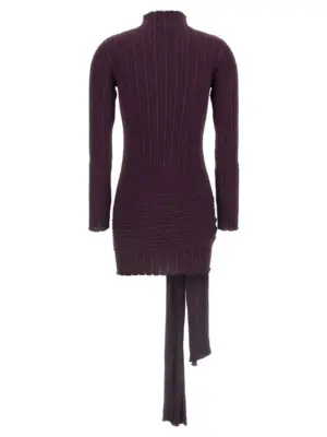 Jewel brooch dress 05FWKND3390535720 GIUSEPPE DI MORABITO Purple