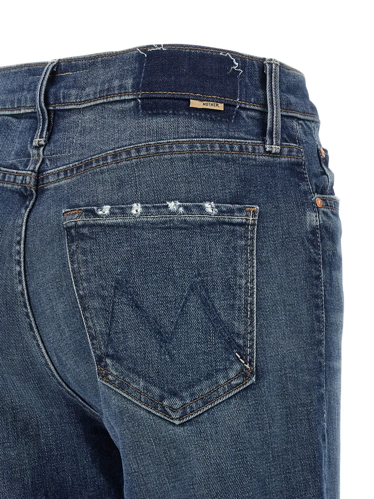 Джинси Mother The Kick Сині 4 'The Kick' jeans 98% cotton