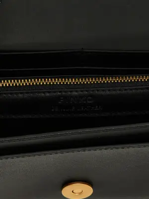 'Love Bag Simply' wallet 100% calfskin leather (Bos Taurus) PINKO Black