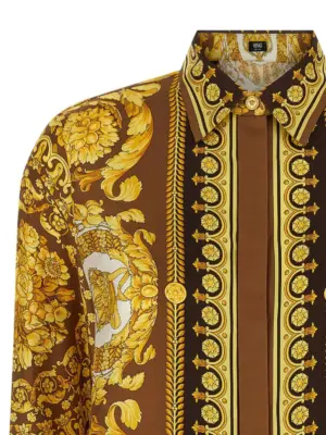 'Barocco' shirt Woman VERSACE Gold