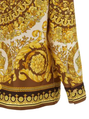 'Barocco' shirt 100% silk VERSACE Gold