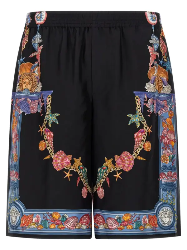 'Coral Theatre' print bermuda shorts VERSACE Multicolor