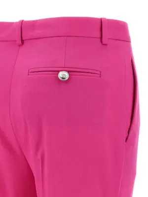 'Informal' pants 98% virgin wool 2% elastane VERSACE Fuchsia