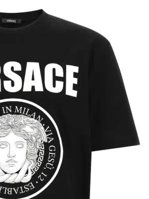 'Medusa Rock' T-shirt Man VERSACE White/Black