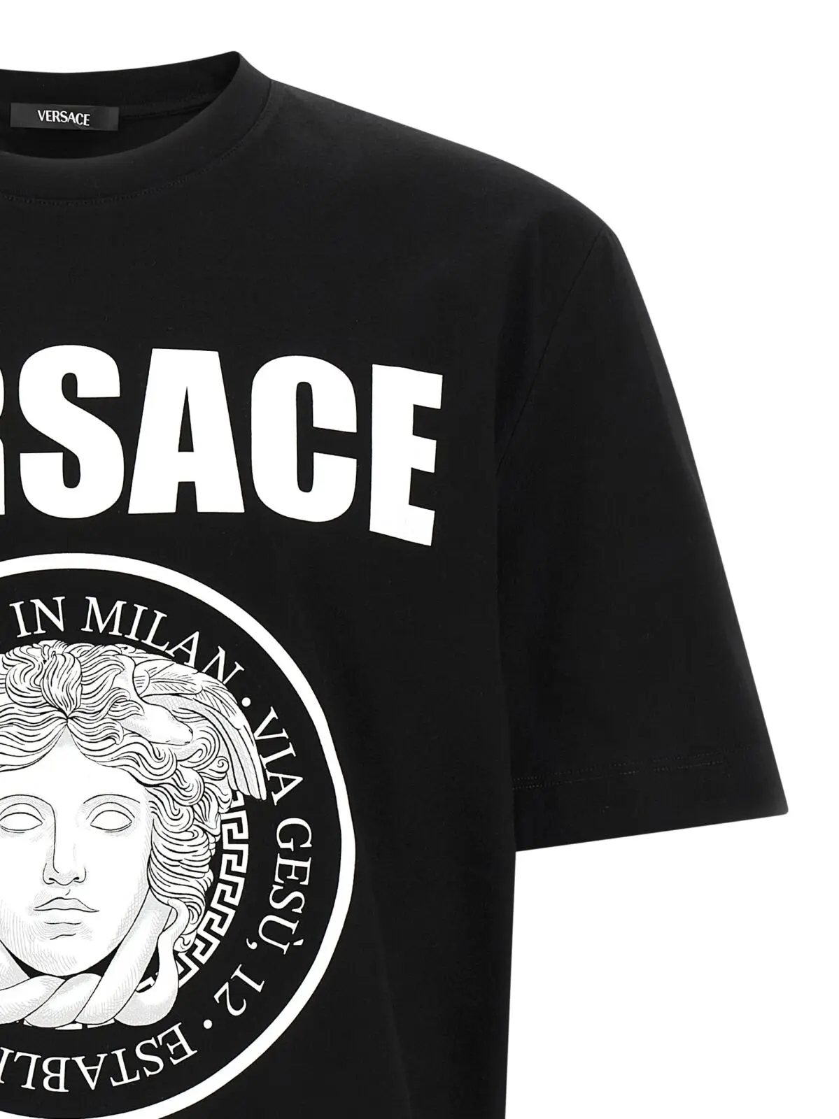 Футболка Versace Medusa Rock Чорно-біла 3 'Medusa Rock' T-shirt Man VERSACE White/Black