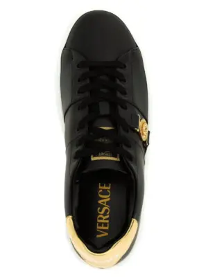 'Greca' sneakers 100% nylon VERSACE Black