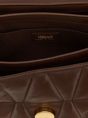 'Kleio' shoulder bag 100% lamb leather (Ovis aries) VERSACE Brown