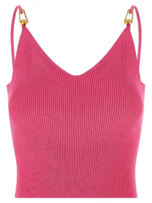 'Safety Pin' top VERSACE Fuchsia