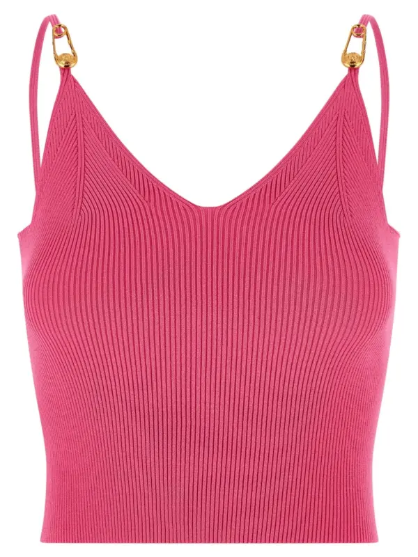 'Safety Pin' top VERSACE Fuchsia