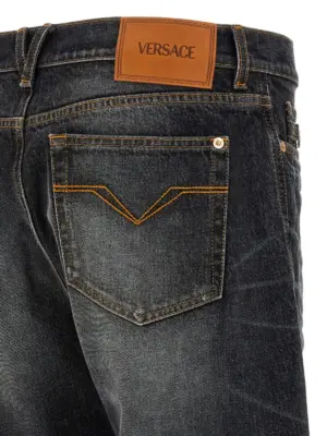 'Medusa Biggie' jeans 100% cotton VERSACE Black