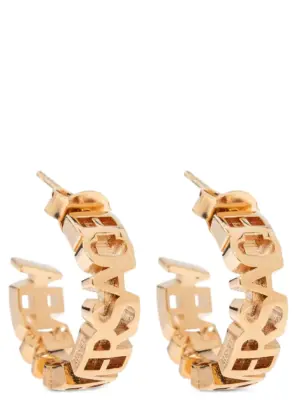 'Versace Logo' earrings VERSACE Gold