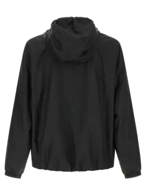 'Barocco' jacquard windbreaker 10198951A150051B000 VERSACE Black