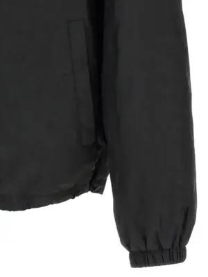 'Barocco' jacquard windbreaker 100% nylon VERSACE Black