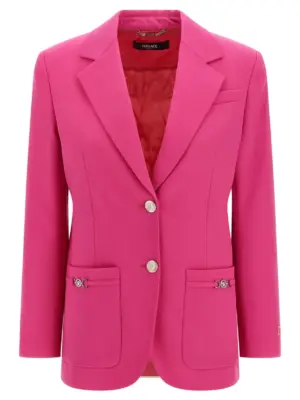 'Underwater Barocco' blazer VERSACE Fuchsia