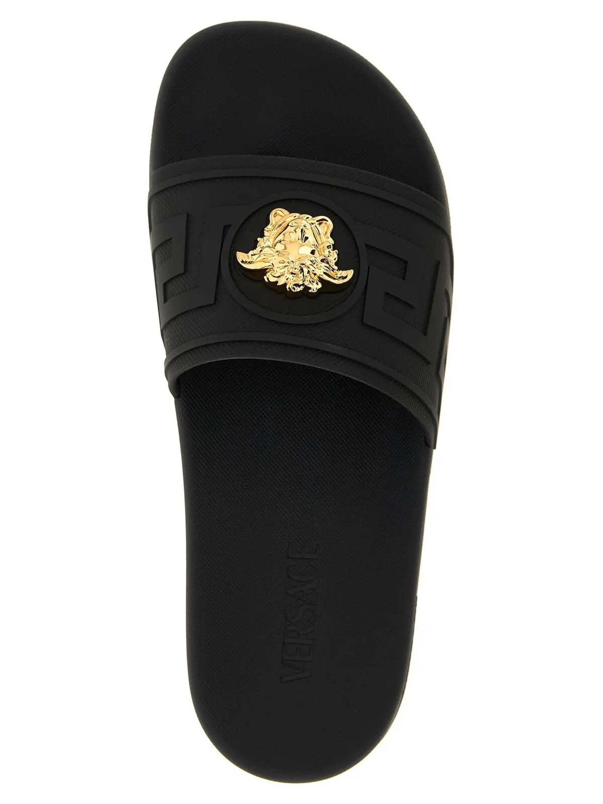 Шльопанці Versace La Medusa Чорні 4 'La Medusa' slides 60% glass 20% re 10% polyester 10% metal VERSACE Black
