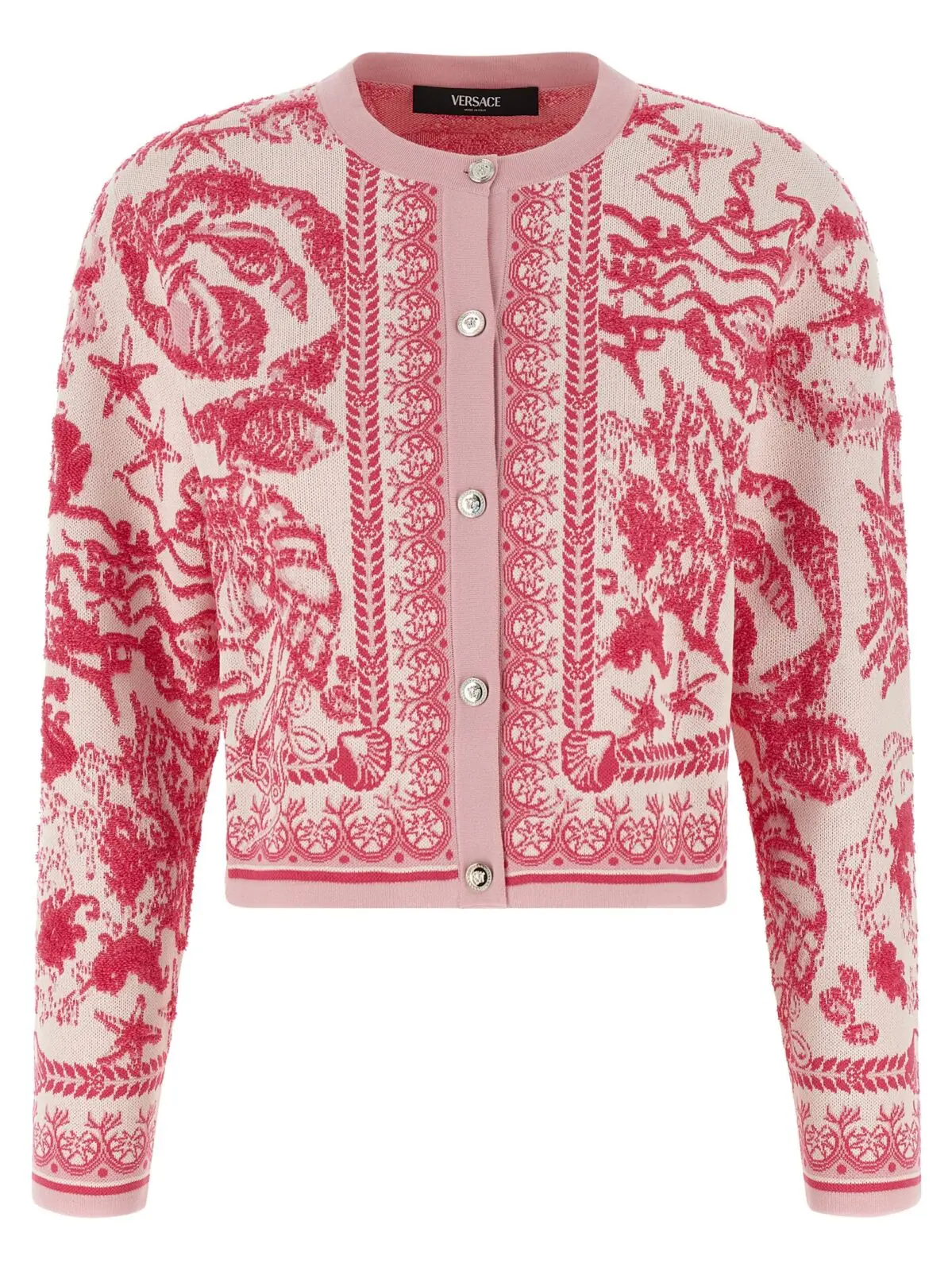 Кардиган Underwater Barocco Versace Рожевий 1 'Underwater Barocco' cardigan VERSACE Pink