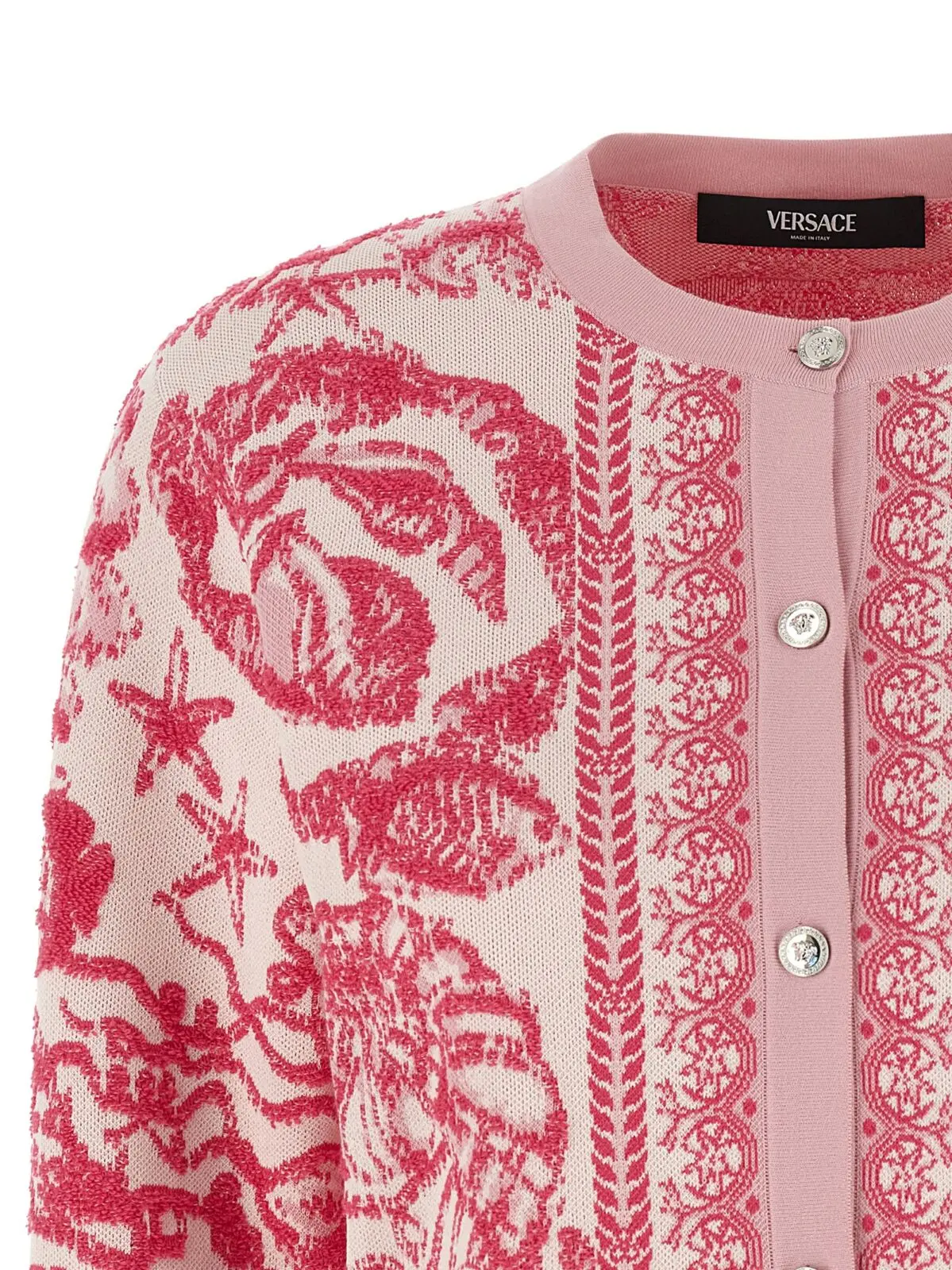 Кардиган Underwater Barocco Versace Рожевий 3 'Underwater Barocco' cardigan Woman VERSACE Pink