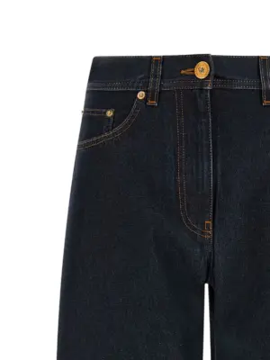 'Soft wash' jeans Woman VERSACE Blue