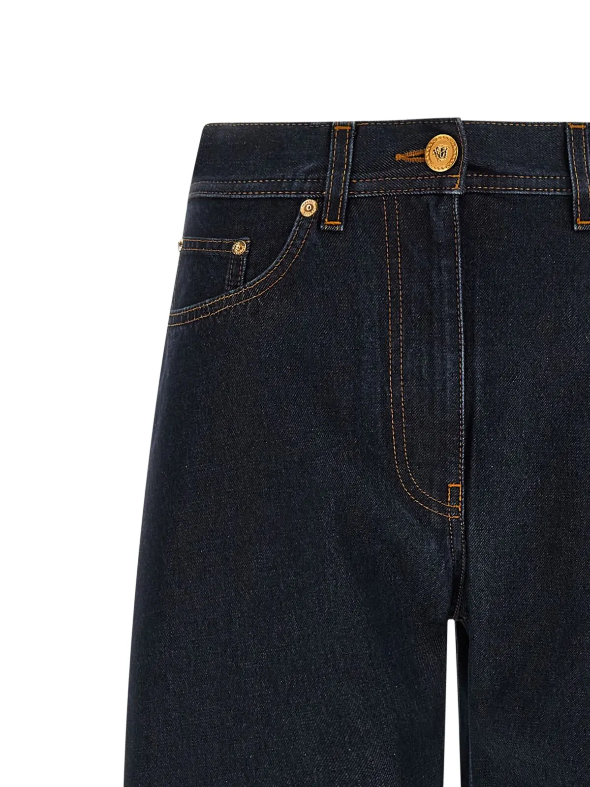 Джинси Soft wash Versace Сині 3 'Soft wash' jeans Woman VERSACE Blue