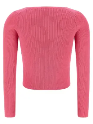 'Safety Pin' cardigan 10208871A126991PV90 VERSACE Fuchsia