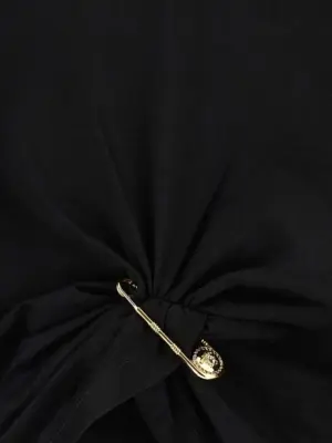 'Barocco' double layer T-shirt 100% cotton VERSACE Black