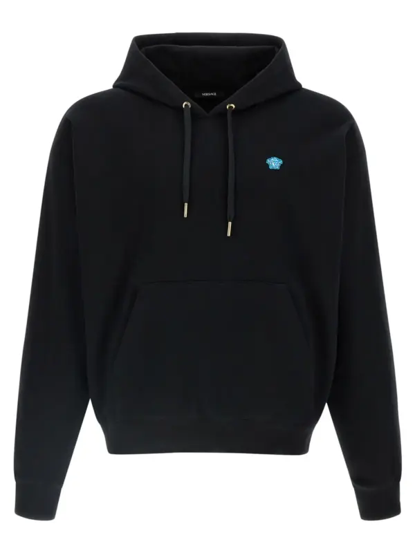 'Medusa' patch hoodie VERSACE Black