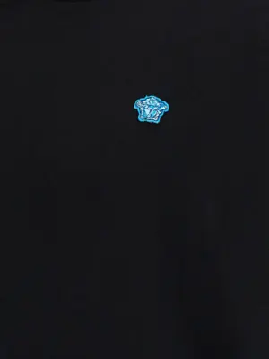 'Medusa' patch hoodie 100% cotton VERSACE Black