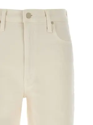 'The Rambler Zip Ankle' jeans Woman MOTHER White