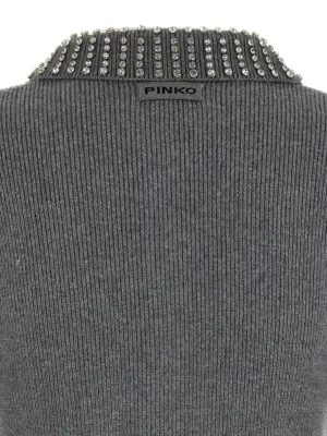 'Emilia' sweater 48% polyamide 27% vi 20% wool 5% cachemire PINKO Gray
