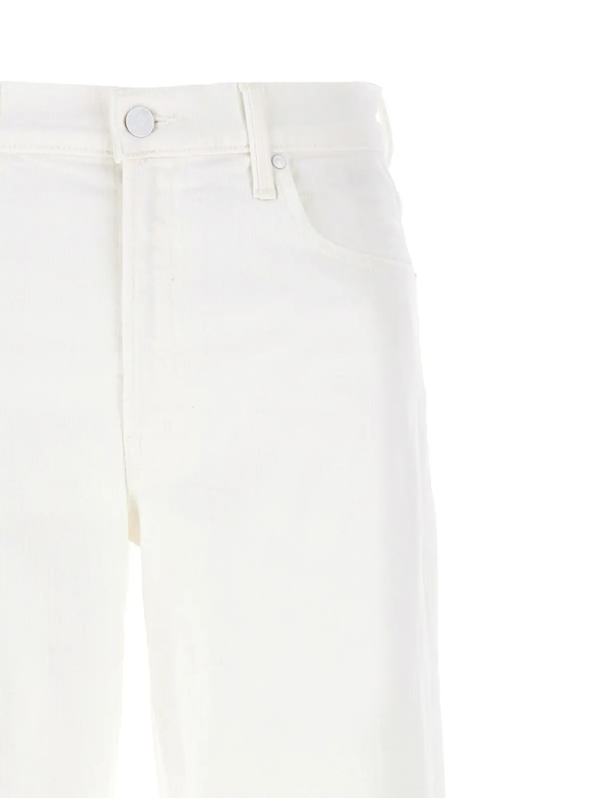 Джинси The Spinner Zip Sneak Mother Білі 3 'The Spinner Zip Sneak' jeans Woman MOTHER White