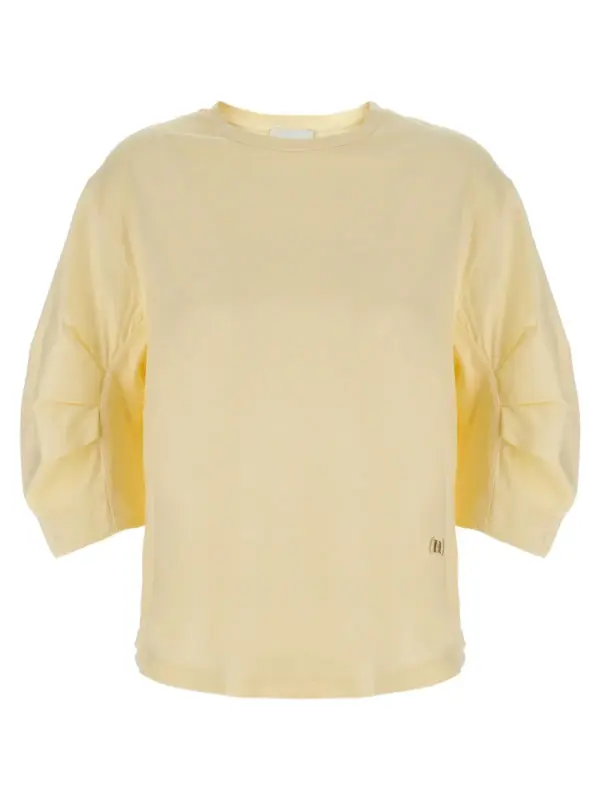 Cotton t-shirt NUDE Beige