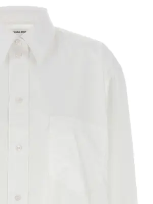 'cropped' shirt Woman VICTORIA BECKHAM White