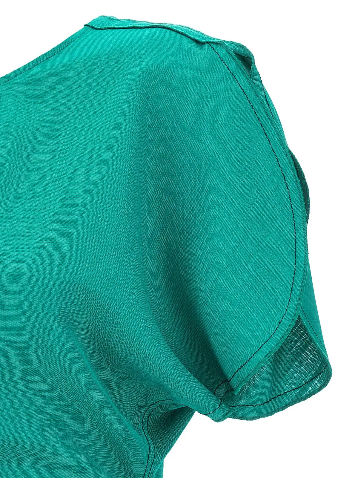 Сукня Victoria Beckham Gathered Waist Midi Зелена 4 'Gathered Waist Midi' dress 100% viscose VICTORIA BECKHAM Green