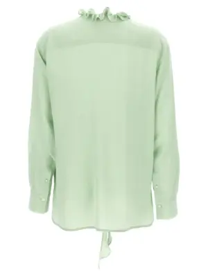 'Ruffle' blouse 1125WSH006158AJADE VICTORIA BECKHAM Green