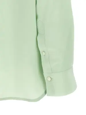 'Ruffle' blouse 100% silk VICTORIA BECKHAM Green