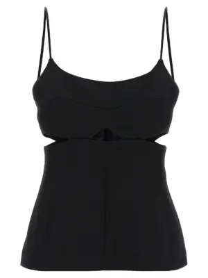 'Cut-Out Cami' top VICTORIA BECKHAM Black