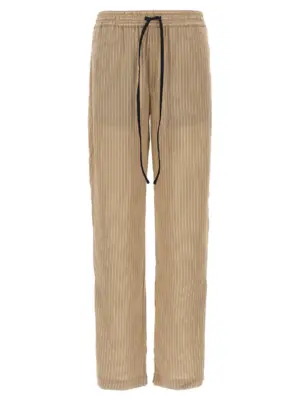 'Pleat Detail Pyjama' pants VICTORIA BECKHAM Brown