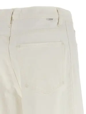 'The Full Pipe Ankle' jeans 100% cotton MOTHER White