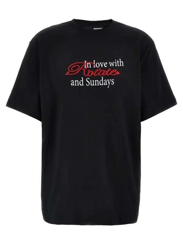 'Thin Jersey' T-shirt ROTATE BIRGER CHRISTENSEN Black