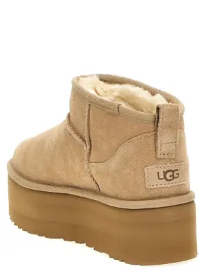 'Classic Ultra Mini Platform' ankle boots Woman UGG Beige